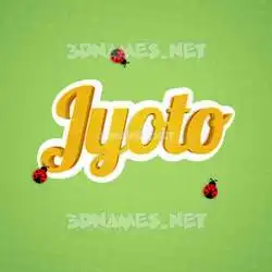 jyoto in Ladybugs style - 3D name wallpaper