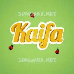 kaifa in Ladybugs style - 3D name wallpaper