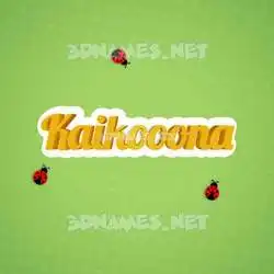 kaikooona in Ladybugs style - 3D name wallpaper