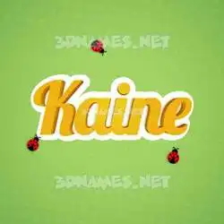 kaine in Ladybugs style - 3D name wallpaper