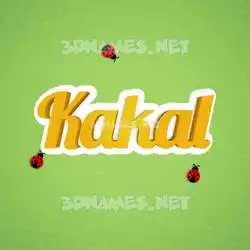 kakal in Ladybugs style - 3D name wallpaper