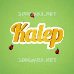 kalep in Ladybugs style - 3D name wallpaper