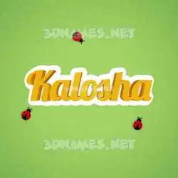 kalosha in Ladybugs style - 3D name wallpaper