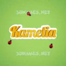 kamelia in Ladybugs style - 3D name wallpaper