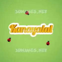 kanayalal in Ladybugs style - 3D name wallpaper