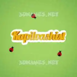 kapilvashist in Ladybugs style - 3D name wallpaper
