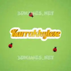 karrakhylese in Ladybugs style - 3D name wallpaper
