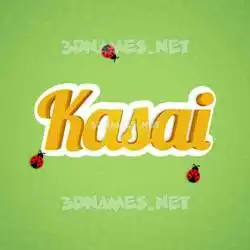 kasai in Ladybugs style - 3D name wallpaper