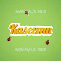 kaseemu in Ladybugs style - 3D name wallpaper