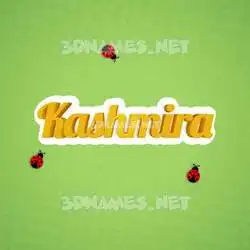 kashmira in Ladybugs style - 3D name wallpaper