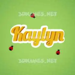 kaylyn in Ladybugs style - 3D name wallpaper