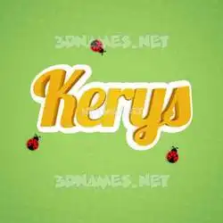 kerys in Ladybugs style - 3D name wallpaper