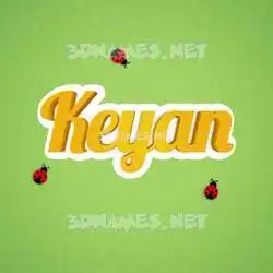 keyan in Ladybugs style - 3D name wallpaper