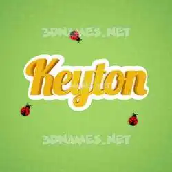 keyton in Ladybugs style - 3D name wallpaper