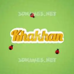 khakhan in Ladybugs style - 3D name wallpaper