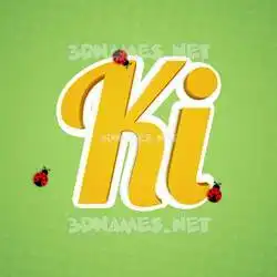 ki in Ladybugs style - 3D name wallpaper