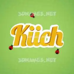 kiich in Ladybugs style - 3D name wallpaper