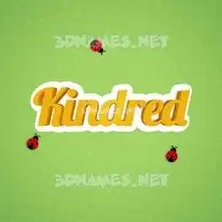 kindred in Ladybugs style - 3D name wallpaper