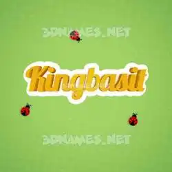 kingbasit in Ladybugs style - 3D name wallpaper