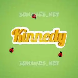 kinnedy in Ladybugs style - 3D name wallpaper
