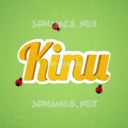 kinu in Ladybugs style - 3D name wallpaper