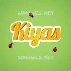kiyas in Ladybugs style - 3D name wallpaper