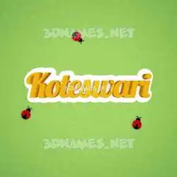 koteswari in Ladybugs style - 3D name wallpaper
