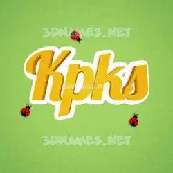 kpks in Ladybugs style - 3D name wallpaper