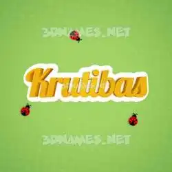 krutibas in Ladybugs style - 3D name wallpaper