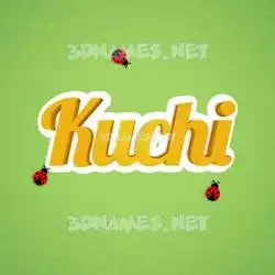 kuchi in Ladybugs style - 3D name wallpaper