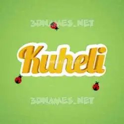 kuheli in Ladybugs style - 3D name wallpaper