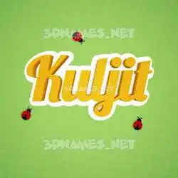 kuljit in Ladybugs style - 3D name wallpaper