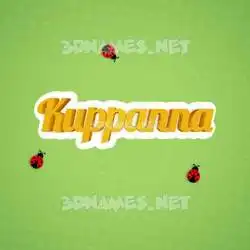 kuppanna in Ladybugs style - 3D name wallpaper
