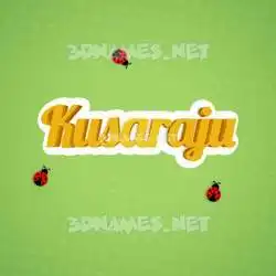 kusaraju in Ladybugs style - 3D name wallpaper