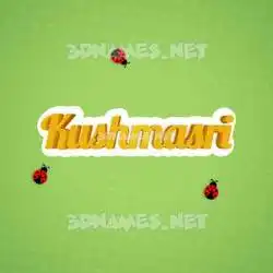 kushmasri in Ladybugs style - 3D name wallpaper