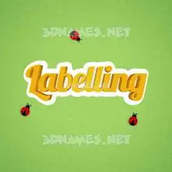 labelling in Ladybugs style - 3D name wallpaper