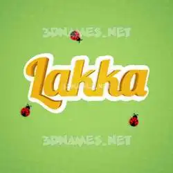 lakka in Ladybugs style - 3D name wallpaper