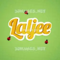 laljee in Ladybugs style - 3D name wallpaper