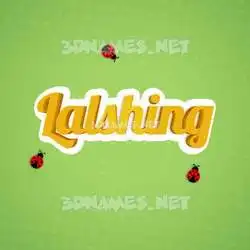 lalshing in Ladybugs style - 3D name wallpaper