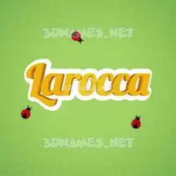 larocca in Ladybugs style - 3D name wallpaper