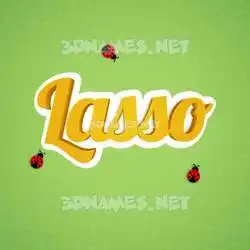 lasso in Ladybugs style - 3D name wallpaper