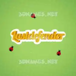 lastdefender in Ladybugs style - 3D name wallpaper