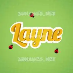 layne in Ladybugs style - 3D name wallpaper