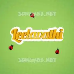 leelavathi in Ladybugs style - 3D name wallpaper