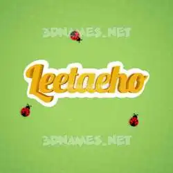 leetaeho in Ladybugs style - 3D name wallpaper
