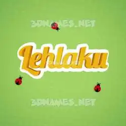 lehlaku in Ladybugs style - 3D name wallpaper