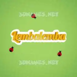 lembalemba in Ladybugs style - 3D name wallpaper