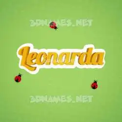 leonarda in Ladybugs style - 3D name wallpaper