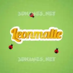 leonmalte in Ladybugs style - 3D name wallpaper