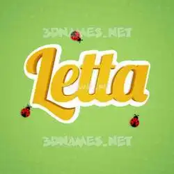 letta in Ladybugs style - 3D name wallpaper